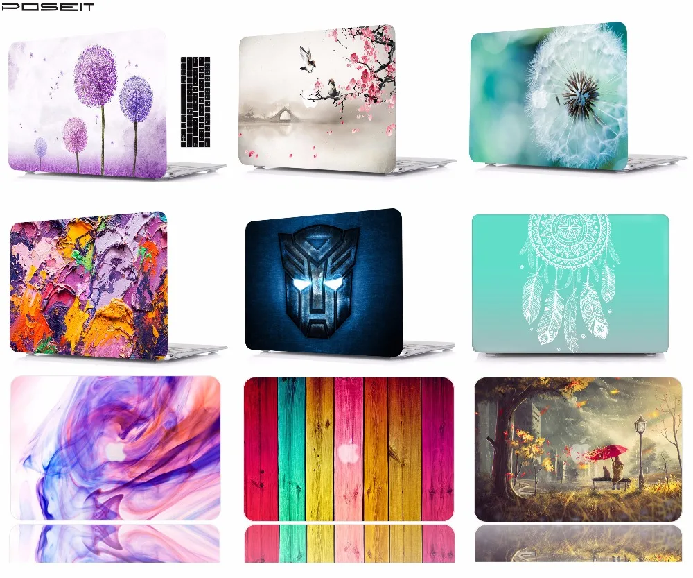 

Laptop Case Notebook Tablet Shell Keyboard Cover Bag Sleeve Smart Cover For 11 12 13 15"Macbook Pro Touch Bar Air A1466 A1369 ZH