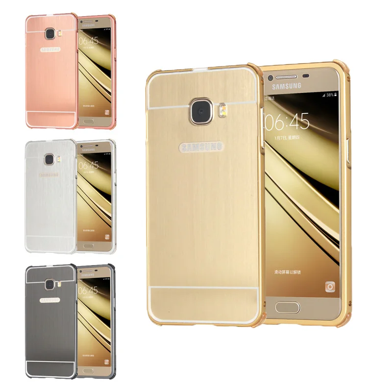 Anti knock Corner Brushed Phone Case for Samsung Galaxy C5 C5000 Metal