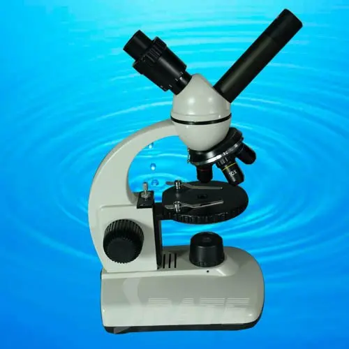 

40X-400X Binocular Microscope with LED Lamp (Charger and 3 Rechargeable Batteries) and 90mm Rounded Stage With Paired Clips
