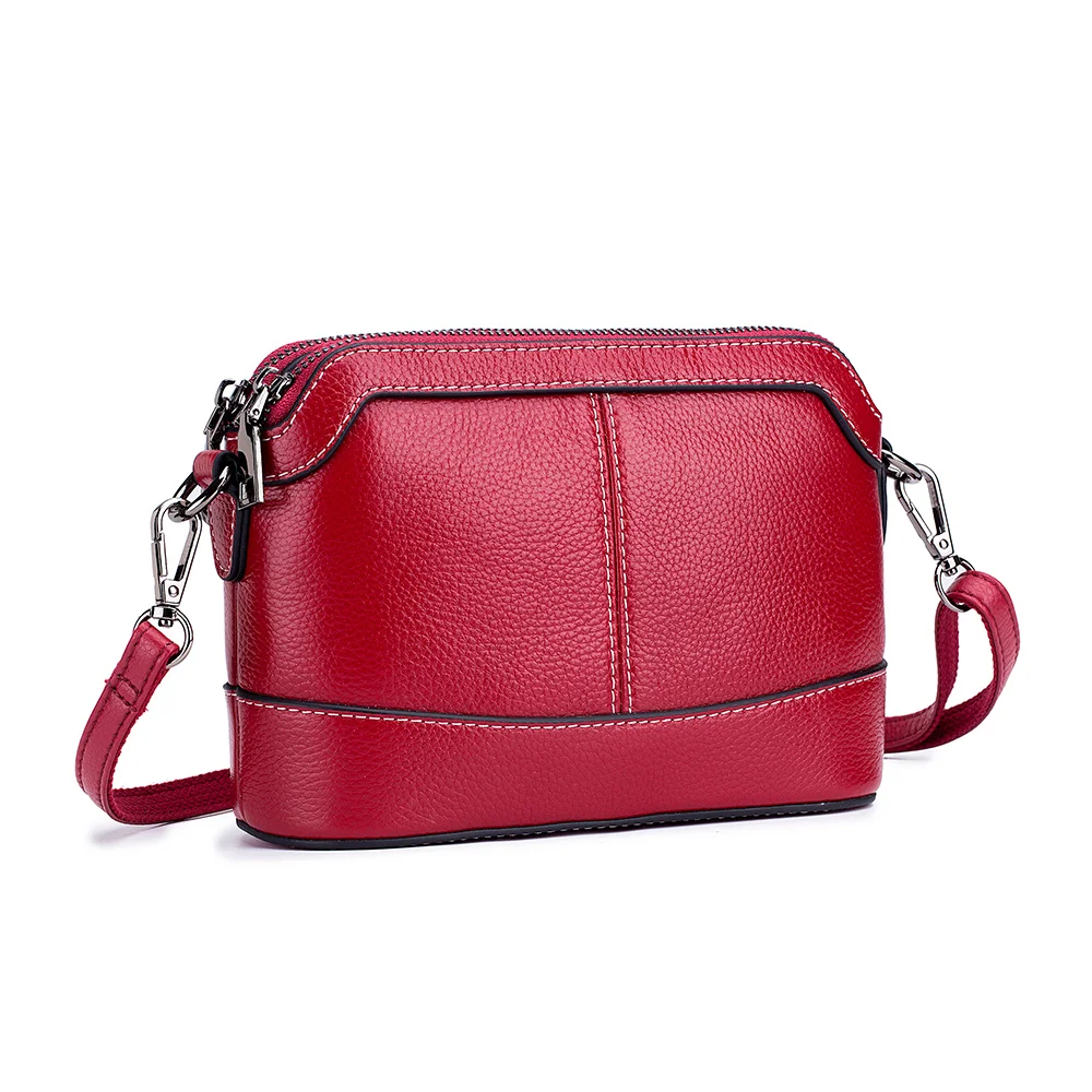 

Guaranteed 100% Cowhide Leather Large Capacity Women Cross-body Bag New Arrivals Fashion Ladies Messenger Bag Women' Leather Bag