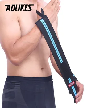 

AOLIKES 1PCS Weightlifting Wristband Sport Adjustable Training Hand Bands Wrist Support Straps Wraps Guards For Gym Fitnes