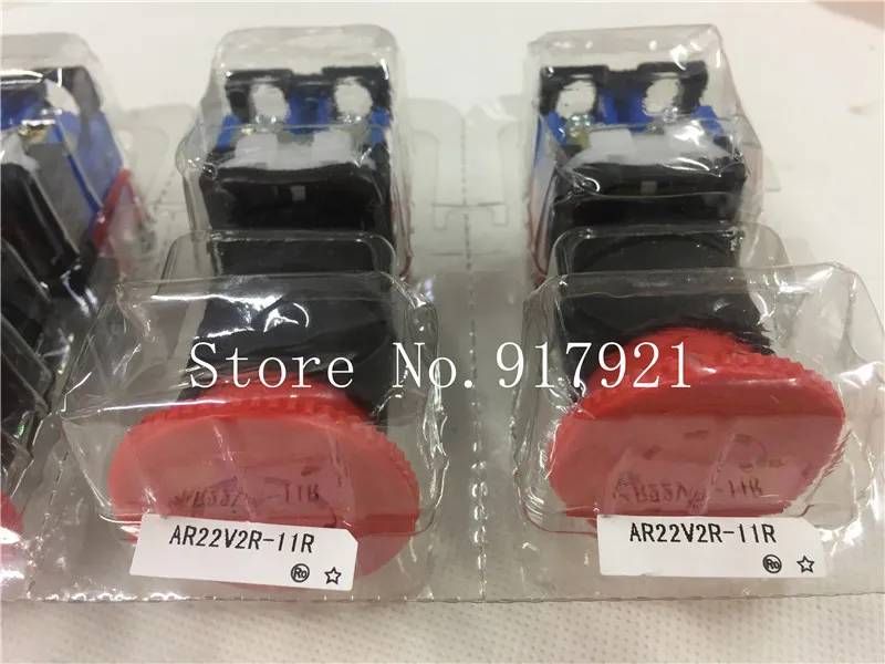[ZOB] AR22V2R-11R AR22V2R-02R mushroom head pushbutton switch imported from Japan fuji Fuji emergency stop button --10pcs/lot |