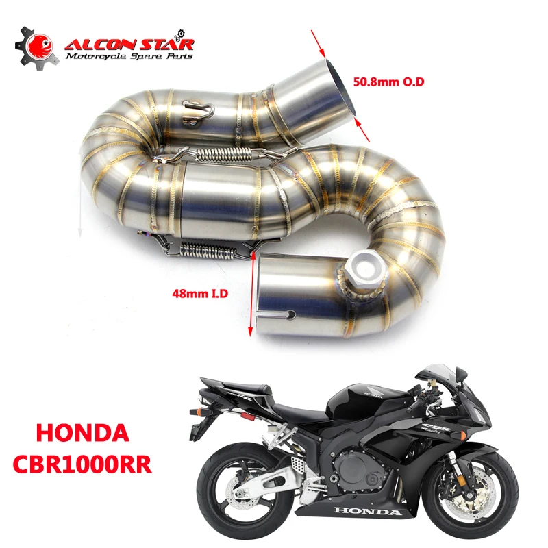 Alconstar-CBR1000RR Нержавеющая сталь мотоцикл глушитель средней трубы пригодный для Honda CBR1000RR- без выхлопных