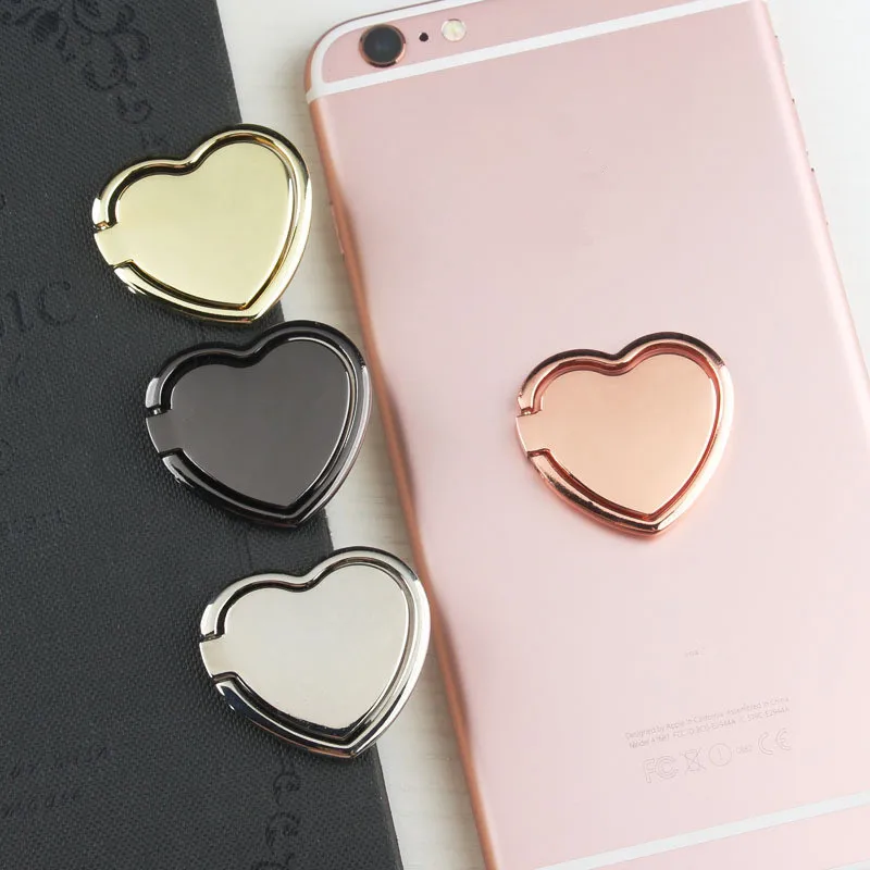 

Love Heart Pattern Mobile Phone Holder Universal Phone Ring Cartoon Phone Stand Finger Ring Holder Support Celular for iPhone