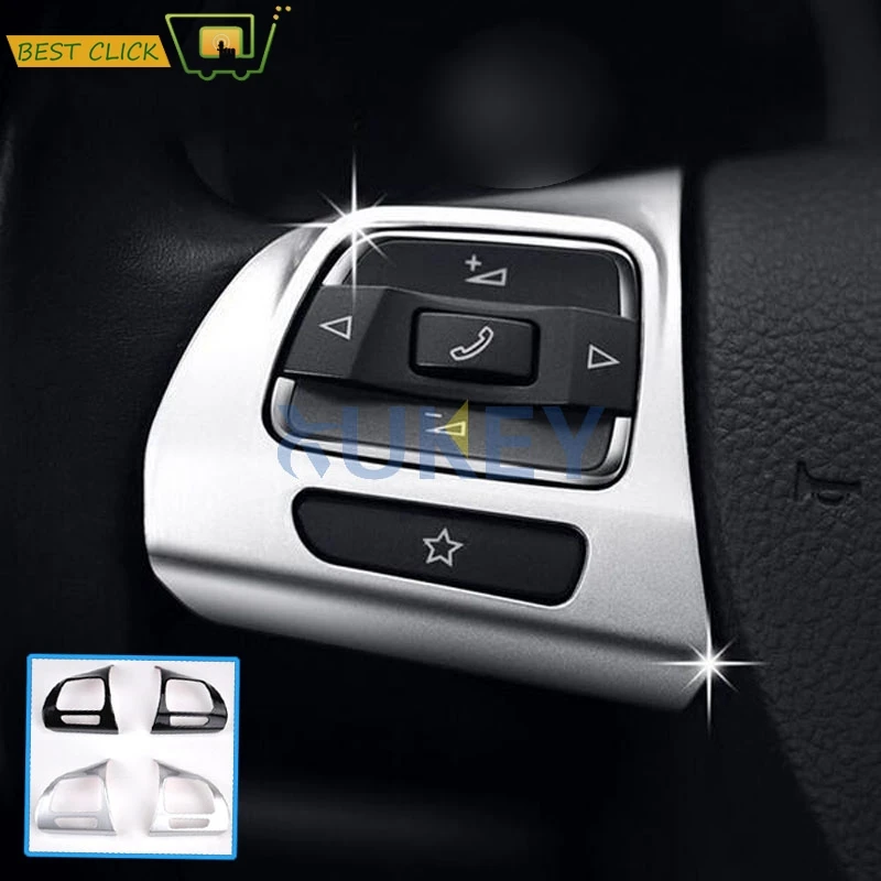 

CHROME STEERING WHEEL TRIM COVER FIT FOR VW GOLF MK6 PASSAT B7 CC EOS TIGUAN JETTA TOURAN SHARAN CADDY STICKER MOLDING GARNISH