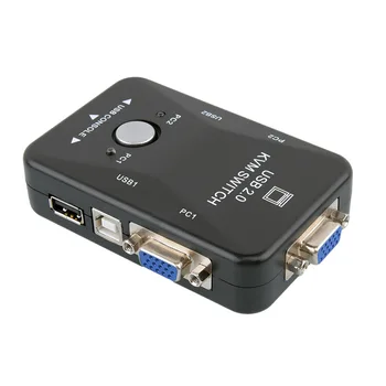

USB KVM Switch Switcher 2 Port VGA SVGA Switch Box USB 2.0 Mouse Keyboard 1920*1440 Switch