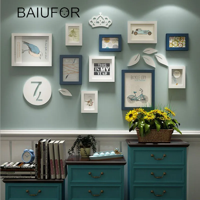 

BAIUFOR Nordic Photo Frames Sets,Vintage Photo Frame Photo Frames for Picture,Collage Wood Picture Frame Porta Retrato Moldura