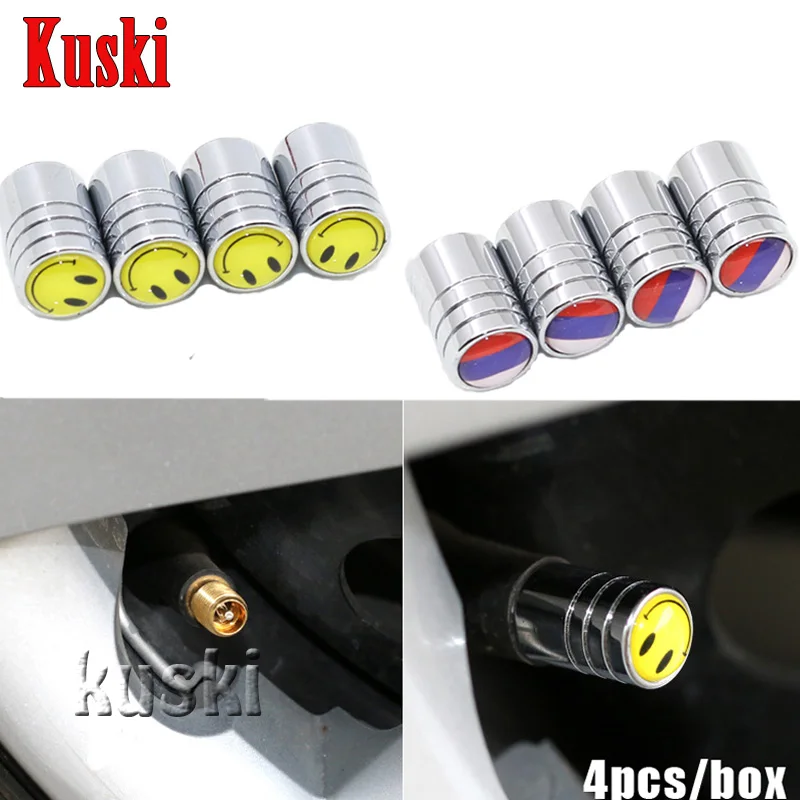 4pcs Car Tire Air Valve Dust caps Tyres Wheel Car styling For Audi A3