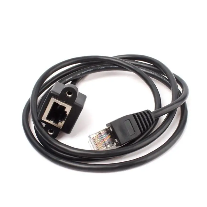 0 3 м 1 5 2 RJ45 Cat 6 папа мама Ethernet Lan Сетевой удлинитель шнур с панельным креплением