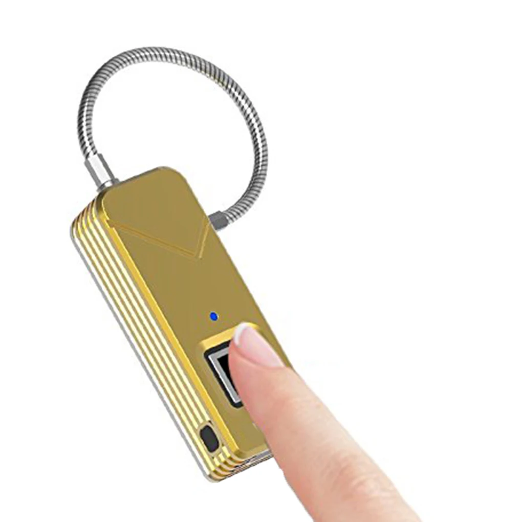 

2019 Hot Portable Fingerprint Lock Cabinet Waterproof IP65 Keyless Security Smart Anti-theft Padlock