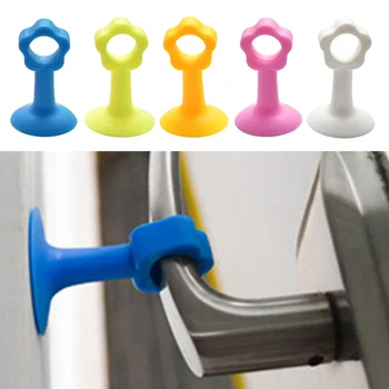 

1Pc Multi-Function Punch-Free Silicone Door Suction Handle Knob Pad Wall Bumper Guard Stopper Anti Collision