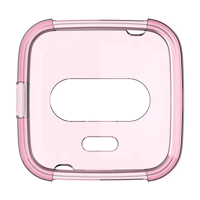 2PCS Case Ultra Slim TPU Protector Smart Watch Case Cover ForFitbit versa Lite Full Covered Screen Protector 40AP517