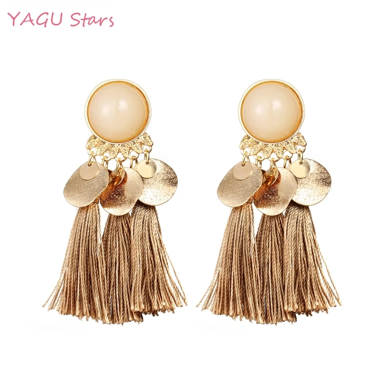 

Fashion Multicolor Shake Sequin Tassel Earrings for Women Girls Party Vintage Glamour Bohemian Drop Earrings Jewelry Bijoux Gift