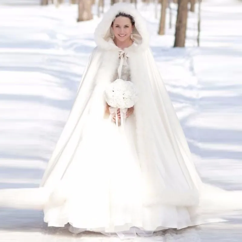 Elegant-Cheap-2016-Warm-Bridal-Cape-ivory-White-Winter-Fur-Coat-Women-Wedding-bolero-Jacket-Bridal