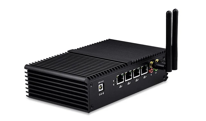 Qotom мини компьютер Core i3 i5 процессор 4 Gigabit NIC pfsense Linux Mini PC