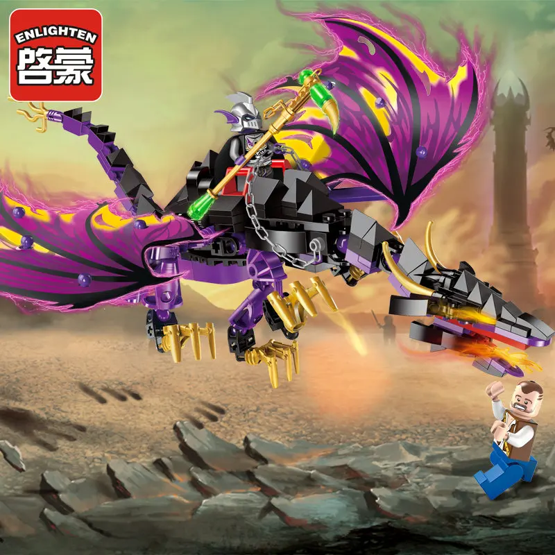 

Enlighten Pirate Educational Building Blocks Toys For Children Christmas Gifts Dragon Weapon Undead Knight Compatible Brand