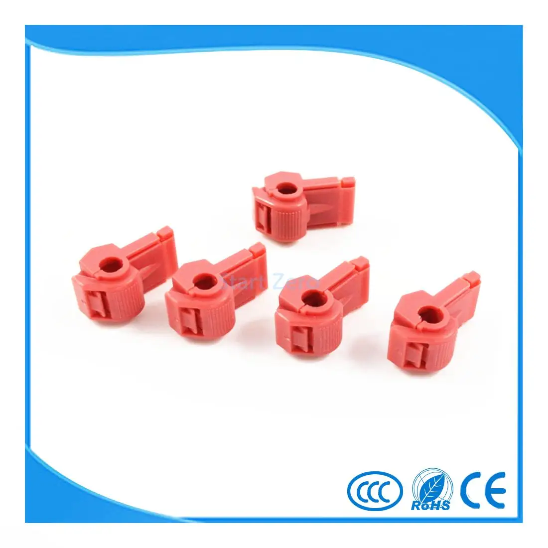 100Pcs Red Scotch Lock Wire Male Connectors Quick Splice Terminals
