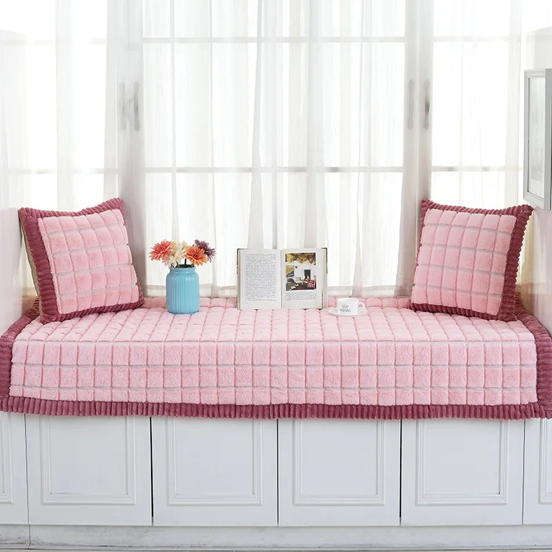 Теплый плюшевый ковер, ковры для декора гостиной, новинка, зимние коврики для сидения с эркокном, коврик для йоги, толстые ковры для детской комнаты, коврики - Цвет: Pink