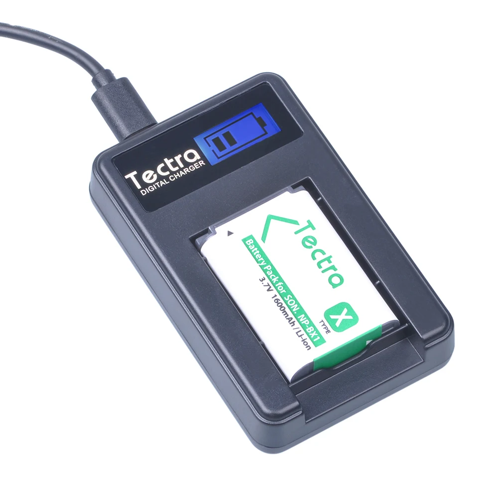 Tectra 1 шт. NP-BX1 NP BX1 NPBX1 Батарея+ ЖК-дисплей USB Зарядное устройство для sony DSC-RX100 RX1 HDR-AS15 AS10 HX300 WX300 Батарея