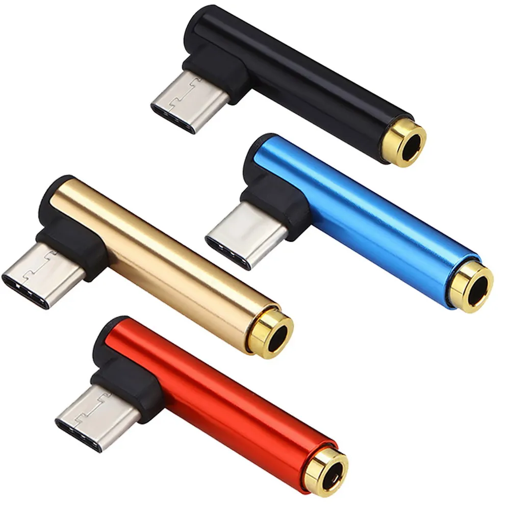 

USB Type C to 3.5mm Jack Headphone Adapter Type-C to AUX Audio Splitter USB C Earphone Adapter For Xiaomi 6,Letv 2,2 pro