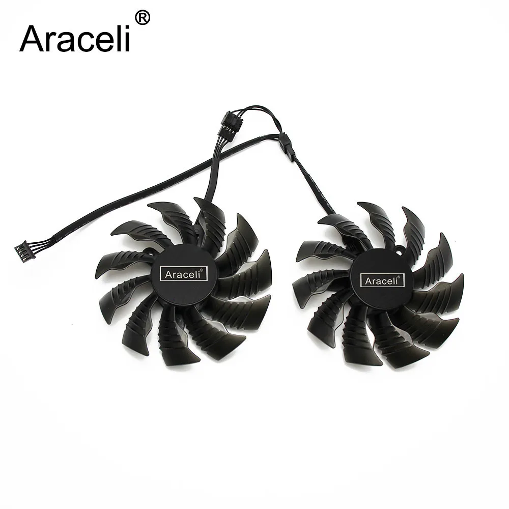 87mm T129215SU PLA09215S12H 4Pin 42mm Cooler Fan For Gigabyte GeForce GTX 960 GTX 950 R9 390 380 Graphics Video Card Cooling Fan