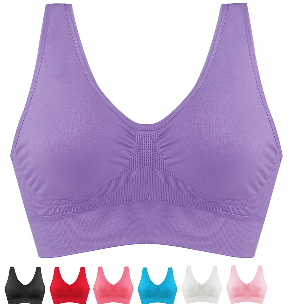 Candy Colorful Underwear Sport Bras Fitness Running Vest Wire Free