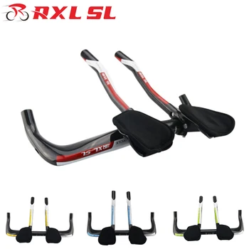 

RXL SL Cycling TT Handlebar Triathlon Bicycle Extender Carbon Rest Handle Bars TT Style Bars 3K Glossy Bullhorn Carbon Aero Bar