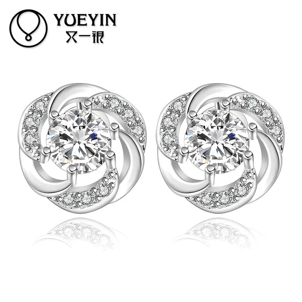 Buy 2015 New design Silver Plated earrings high