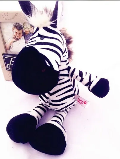 25cm Germany Jungle Brother Zebra Plush Doll For Children Birthday 