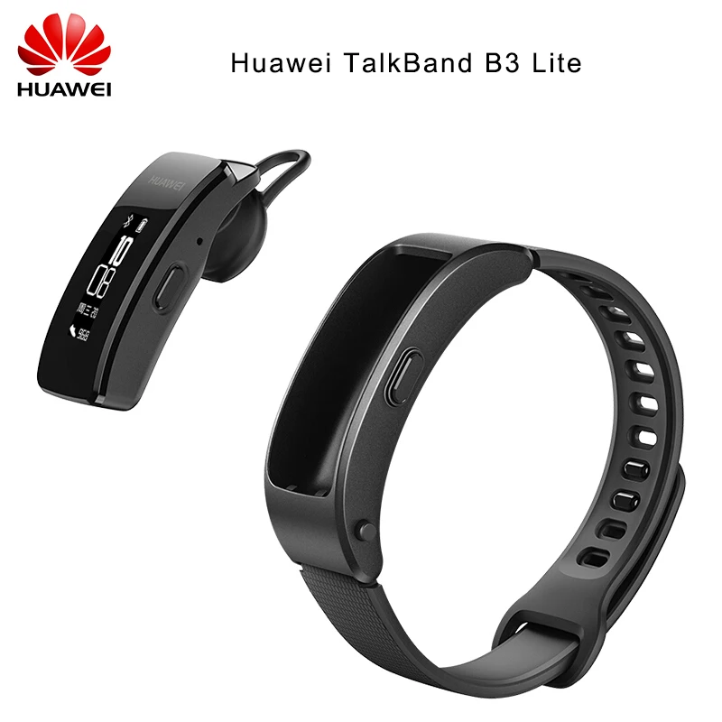 

Original Huawei Talkband B3 Lite Smart Wristband Bluetooth Headset Answer/End Call Run Walk Sleep Auto Track Alarm Message B3
