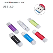 Wansenda USB 3,0 USB флеш-накопители высокоскоростной флеш-накопитель 8 ГБ 16 ГБ 32 ГБ 64 Гб 128 ГБ 256 Гб OTG флеш-накопитель для системы Android