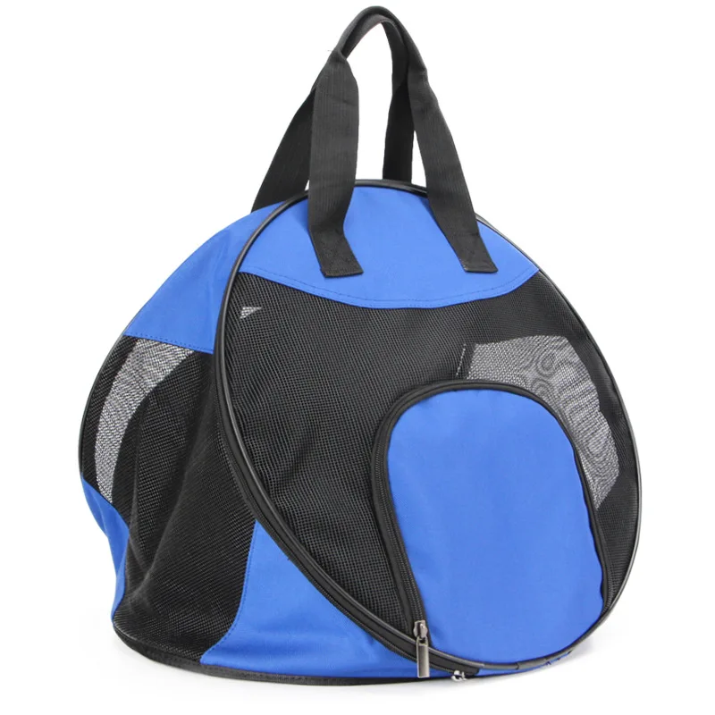 Pet Handbag Dog Out Portable 40x40x35cm Round 40cm Mesh Shoulder Cat Bag Backpack Breathable Folding Cat Blue Red Bag