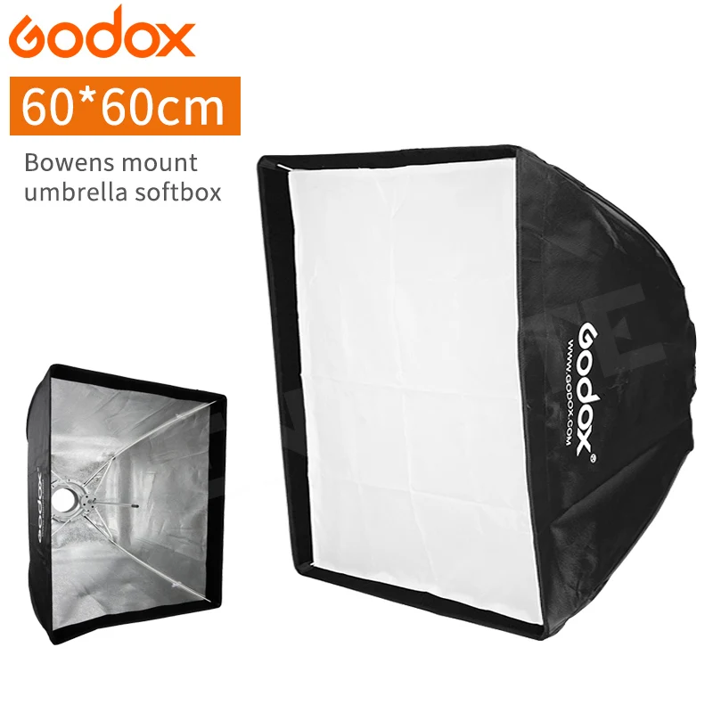 Софтбокс Godox 60x60 см Umbralla софтбокс с держателем для крепления Bowens + сумка переноски