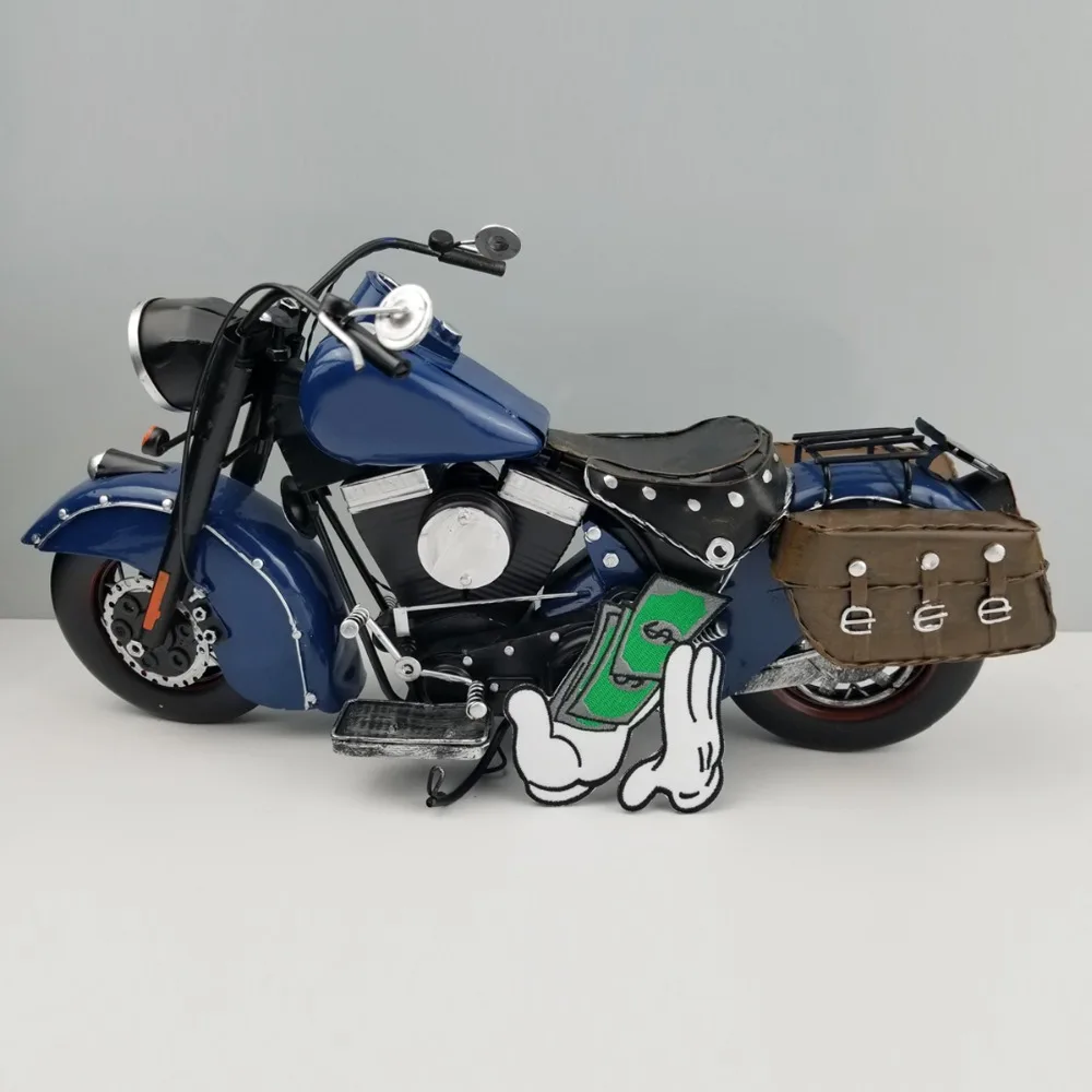 Money custom patch iron on biker Embroider Patches cloth stickers applique DIY any logo for jacket vest (3)