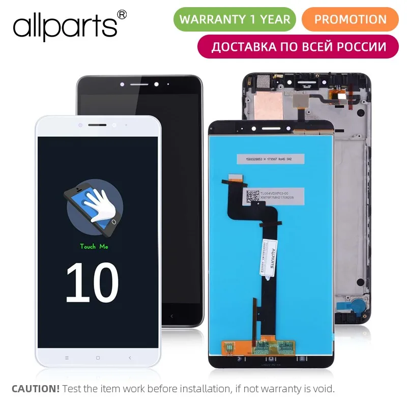 

Original Display For XIAOMI Mi Max 2 LCD Touch Screen Digitizer 10 Dotyk Frame Ramka ORYG Black White Color
