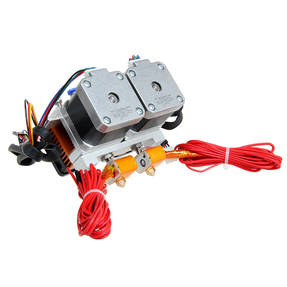 0 3 мм сопло двойной головки MK8 экструдер для Reprap 3D принтера 1 75 нити|nozzle extruder|extruder for