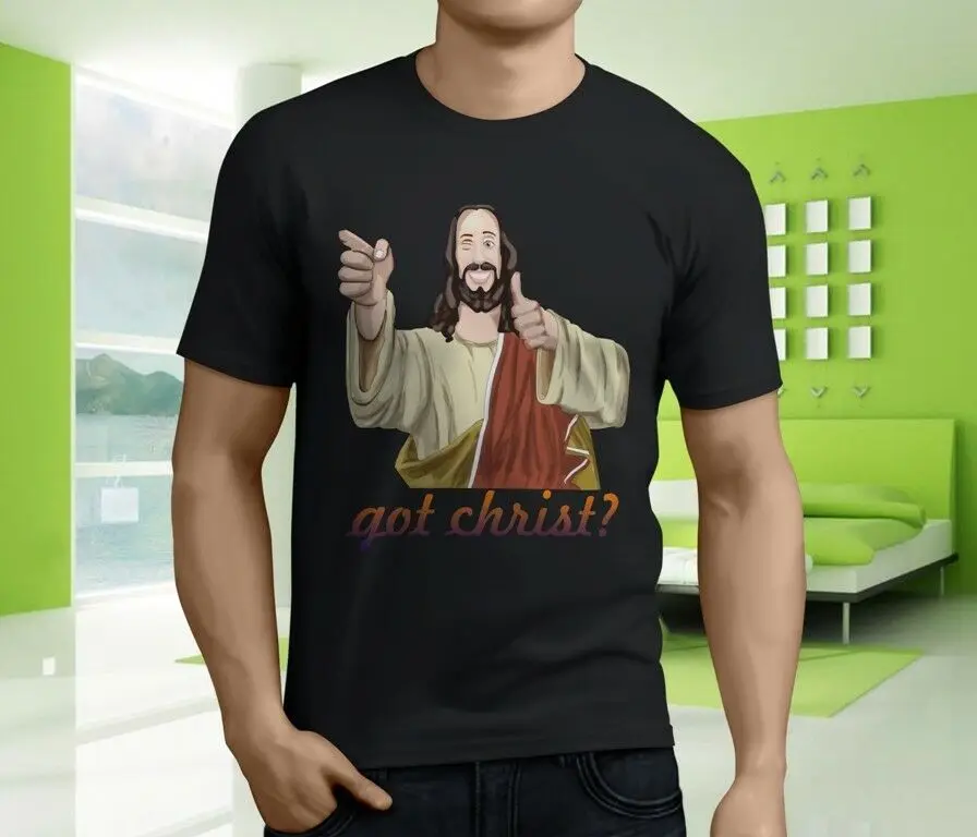 Новая популярная мужская Черная футболка Jay and Silent Bob Got Christ Buddy Christ|Футболки| |