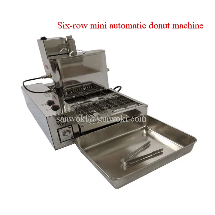 

Commercial Electric Six Rows of Automatic mini Donut Machine Doughnut Donut maker Fryer machine