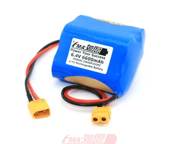 

LiFe Battery 26650 6.4V 6600mAh 2S2PZ Replace for Lead Acid SLA 6V 4AH w/XT60