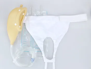 

male urine bag penile atophy type Bed breathable incontinence urine bag urine collector free shipping