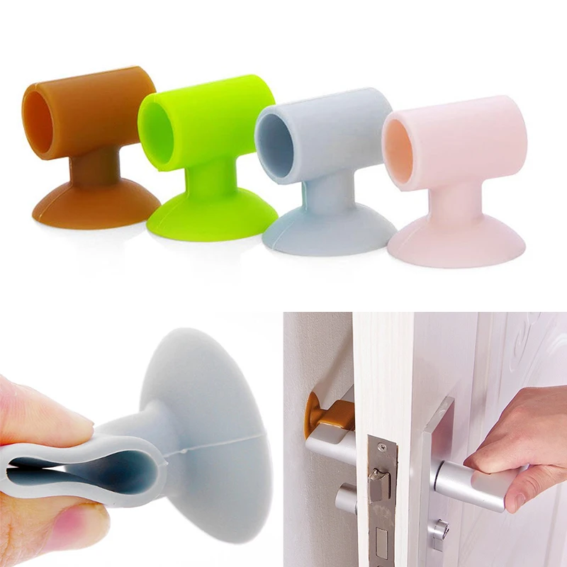 

Door Handle Pad Silencer Anti-collision Creative Sucker Crash Protection Stopper