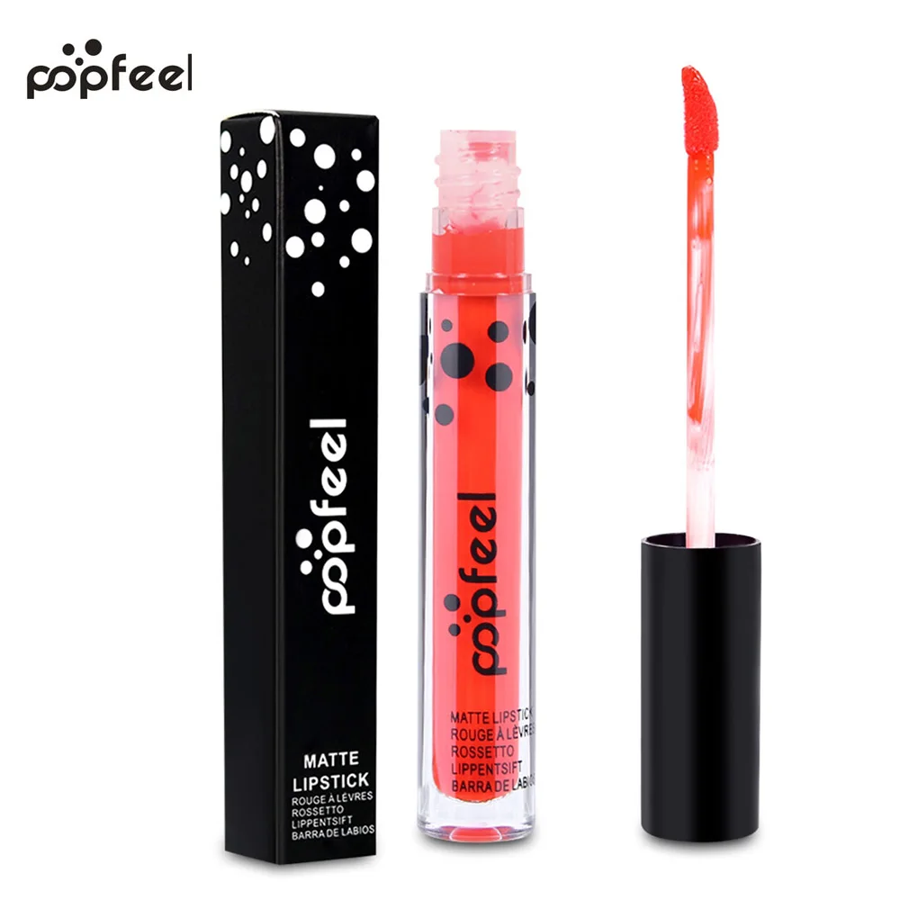 Popfeel бренд Блеск для губ Макияж Косметическая Сексуальная Водонепроницаемый