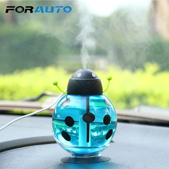 

FORAUTO 5V Car Steam Air Humidifier USB Beetle Aroma Diffuser Mini Air Purifier Aromatherapy Essential Oil Diffuser Portable