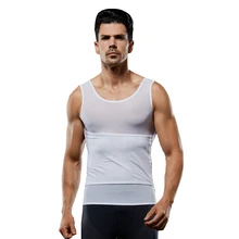 Гинекомастия для похудения Формирователи для мужчин корсет для области живота и боков контроль живота животик грудь триммер корректор облегающий Жилет Корректирующее белье для мужчин