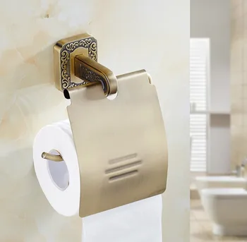 

2016 New Bathroom Accessories,Creative Carving Antique Brass Finish Roll holder,Toilet Paper Holder ,Tissue Basket