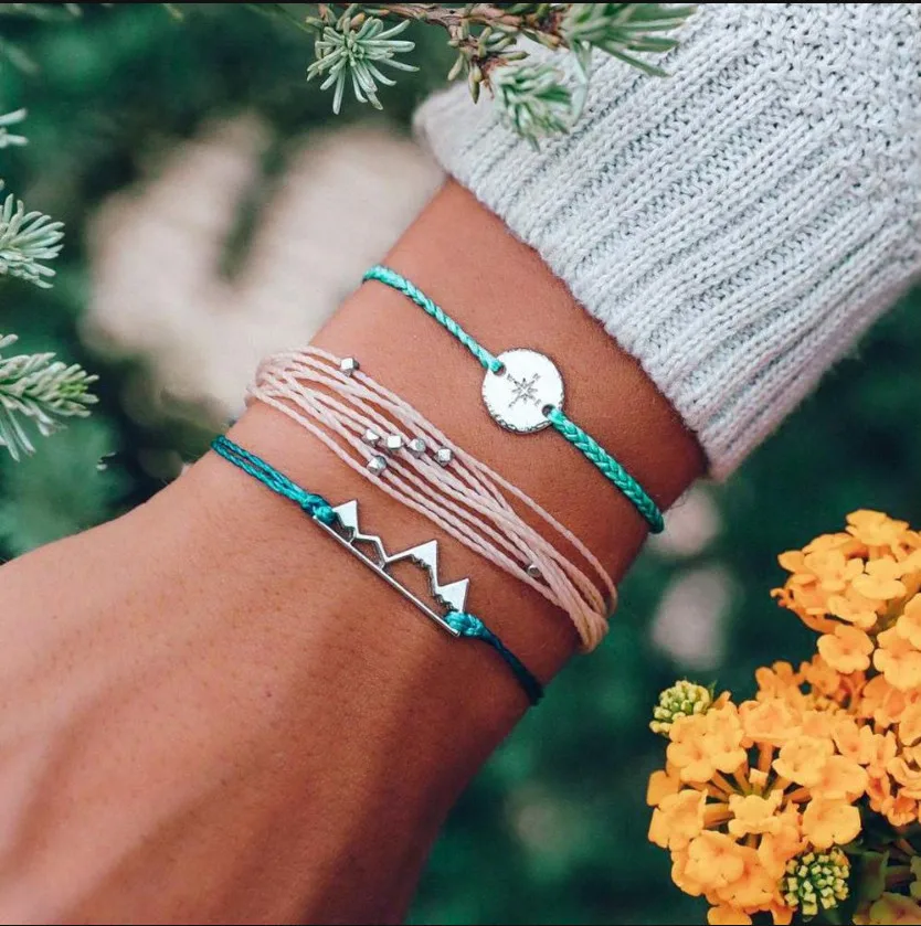 

Bohemia Beads Weaved Rope Bracelets Set For Woman Charm 3 PCS/Set Bracelet & Bangles Ethnic Jewelry Gifts DropShipping