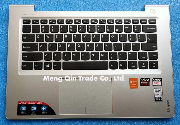 Для lenovo IdeaPad 310S-14 510S-14 310S 510S Упор для рук верхний чехол верхняя крышка клавиатура США ssilver