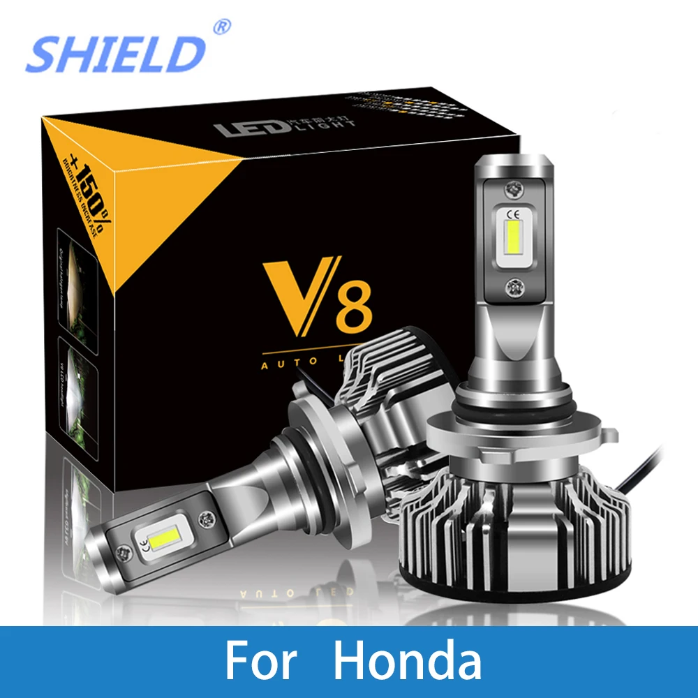 

2 Pcs Car Headlight For Honda Civic Accord Jazz Crv Odyssey City Insight Pilot H7 H4 LED H1 H7 H3 9005 6500K 8000LM CSP Chips