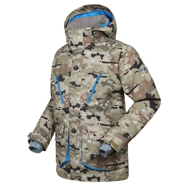 Лыжные куртки мужские, купить горнолыжную куртку мужскую, куртки для сноуборда мужские, теплая, водонепроницаемая, горнолыжная куртка Gsou SNOW горнолыжная куртка - Цвет: camouflage 1