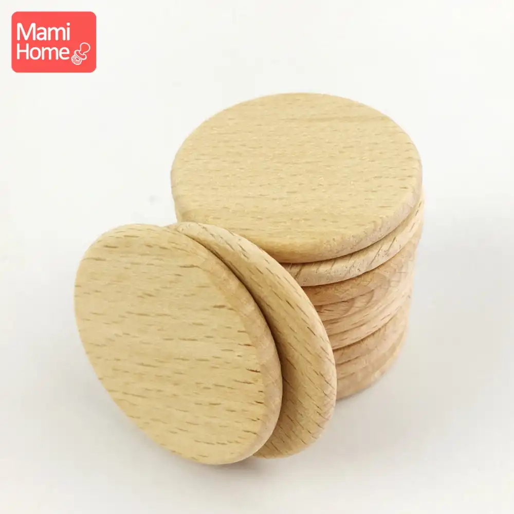 wooden disc beads